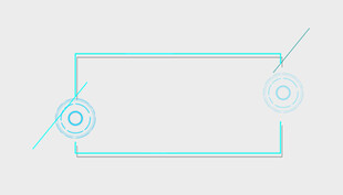 简约线条边框设计元素