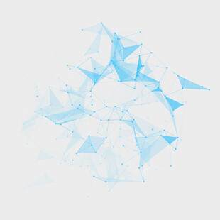 蓝色多边形抽象几何背景