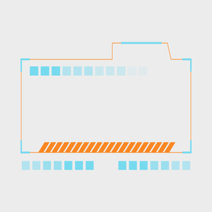 简约几何线条建筑轮廓图