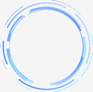 蓝色科技感环形线条图案