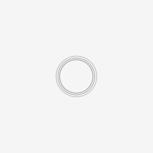 简约白色圆环图案设计