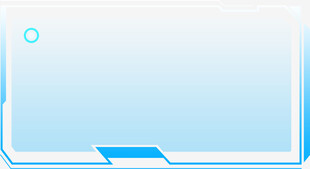 蓝色科技风边框背景图