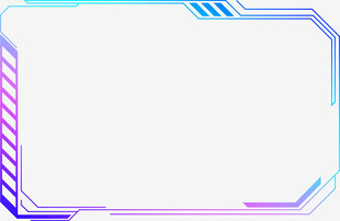 炫彩科技风边框背景图