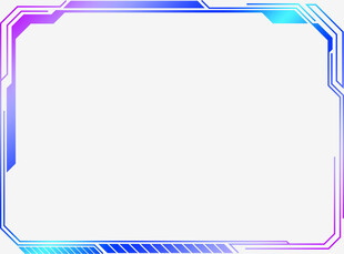 炫彩科技风边框背景图