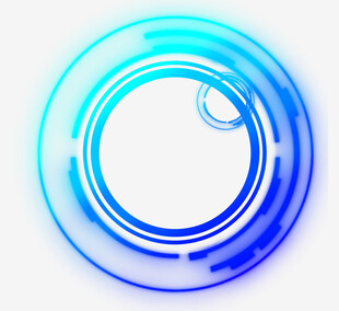 蓝色渐变科技感环形图案