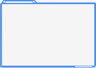 蓝色边框空白文档模板