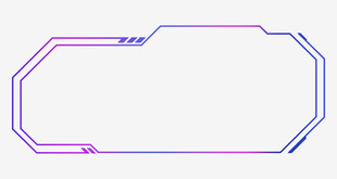 科技感渐变边框图形
