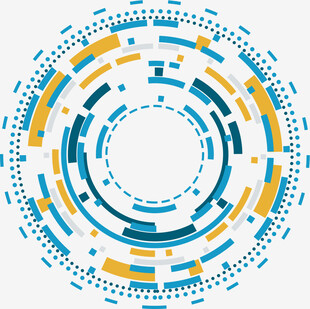 科技感环形图案设计元素