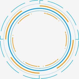环形线条科技风图案设计