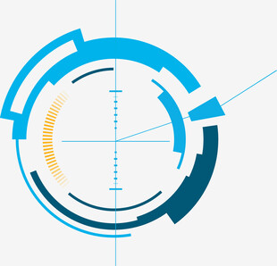 科技感圆形界面元素设计