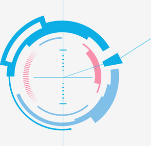 科技感圆形界面元素设计