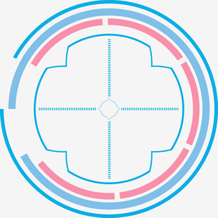 医疗主题简约圆形图标设计