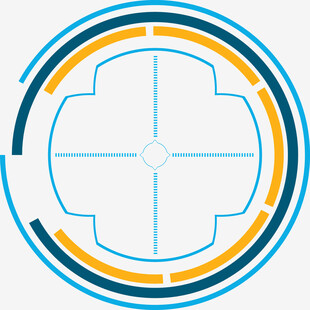 科技感圆形几何图形元素