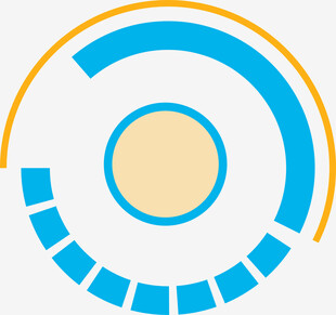 环形进度图标设计元素