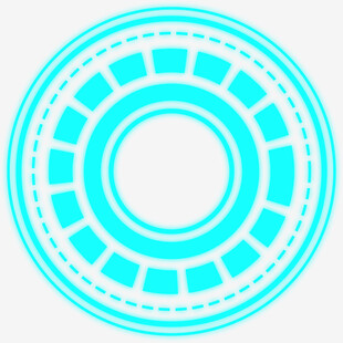 蓝绿色圆形几何图案设计