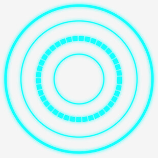 蓝绿色渐变环形图案