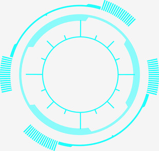 科技感圆形界面元素设计