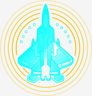 抽象风格战斗机图案设计