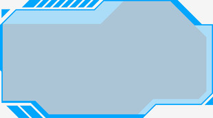 蓝色科技风边框背景图