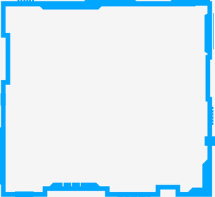 蓝色边框空白图片模板