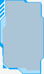 蓝色科技风边框背景图