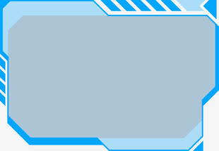 蓝色科技风边框背景图