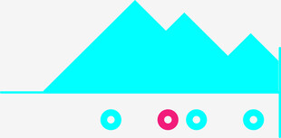 简约山峰图标设计元素