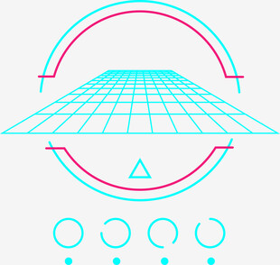 几何线条构成的抽象图形