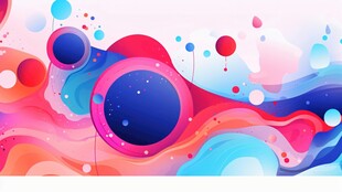 梦幻流体渐变抽象艺术图