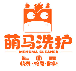 萌马洗护品牌标志展示