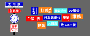 汽车保养服务项目展示