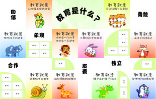 多彩儿童教育素材海报