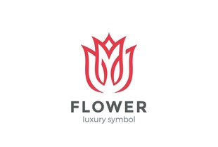花朵标志设计
