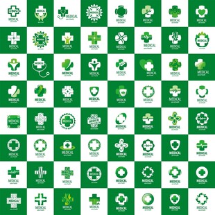 绿色环保图标集合