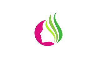 女性美发标志设计