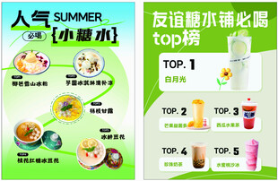 奶茶糖水海报