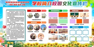 学校简介展板