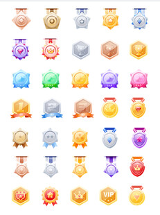 icon等级徽章图标