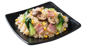 美味香菇鸡肉炒饭
