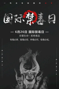 国际禁毒日宣传海报
