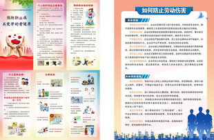 防治劳动伤害预防职业病宣传海报