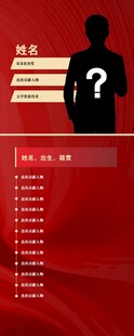 易拉宝  人物展板 门型展架