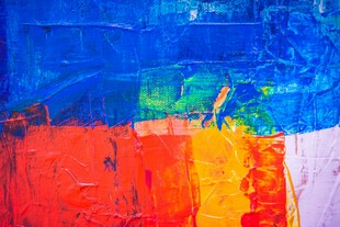 多彩抽象油画艺术作品