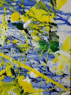 抽象花卉油画艺术作品