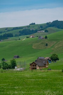 田园风光中的静谧小屋