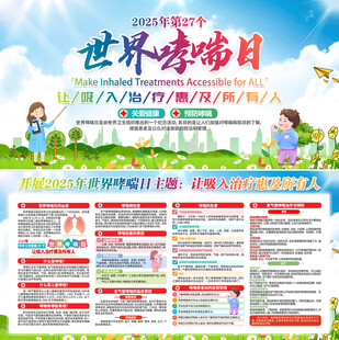 开展世界防治哮喘日活动展板