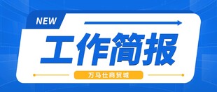 蓝色工作简报标识设计