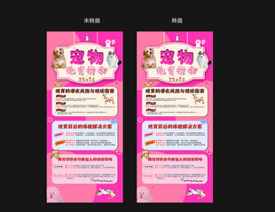 宠物绝育活动展板
