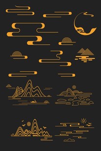 矢量云山
