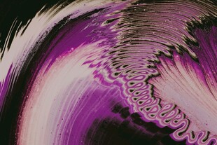 梦幻紫色抽象分形图案